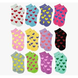 12-Pair Women's Ankle Socks, Colorful Comfortable Lightweight Athletic